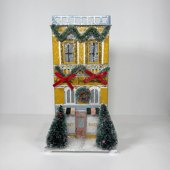 NIB Anthropologie George & Viv Light Up Bakery Row Village Emily Taylor - Picture 1 of 10